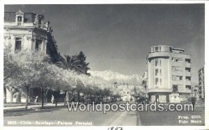 Real Photo Parque Forestal Santiago Chile, Chilean, de Chile Writing On Back 