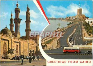 Modern Postcard Souvenir of Egypt Greetings from Cairo