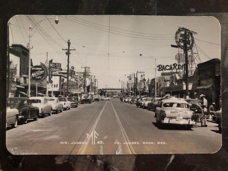 Mint Juarez Mexico Real Picture Postcard Ave Juarez Kodak