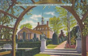 Virginia Williamsburg Gardens and The Royal Governor's Palace 1939