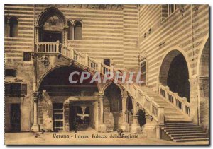 Postcard Old Verona Interno Palazzo della Ragione