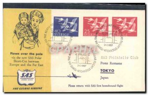 Letter SAS Sweden Stockholm Tokyo February 24, 1957