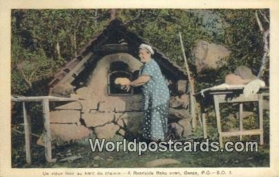 Roadside Bake Oven, Un vieux four au bord du chemin Gaspe, PQ Canada Unused 