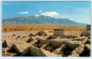 CORONADO NATIONAL MONUMENT, NM New Mexico~ Ruins of KUAUA PUEBLO c1950s Postcard