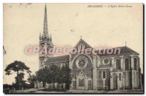 Old Postcard Arcachon The Notre Dame