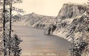 Llao Cliff Real Photo - Crater Lake, Oregon OR  