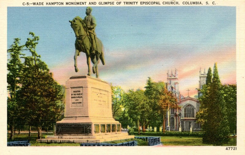 SC - Columbia. Confederate Wade Hampton Monument