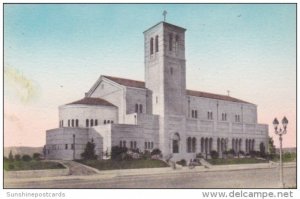 California Los Angeles St Paul's Church Handcolored Albertype