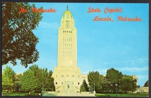 Nebraska State Capitol LINCOLN Lincoln Statue 400 ft. tower Chrome