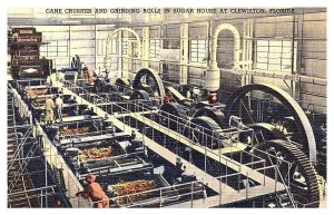 Cane Crusher and Grinding Rolls in a Sugar House