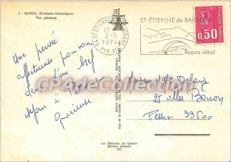 Postcard Modern Banca (Pyre Atl) General view