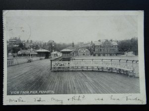 Wales Glamorgan PENARTH View from the Pier c1904 Postcard