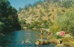 Swimming in the Kern River Valley near Miracle Hot Springs CA, California