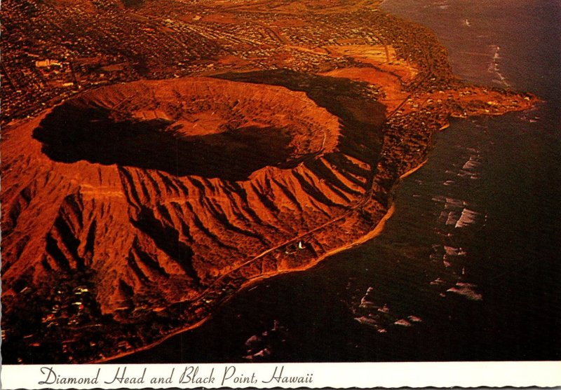 Hawaii Oahu Aerial View Diamond Head and Black Point