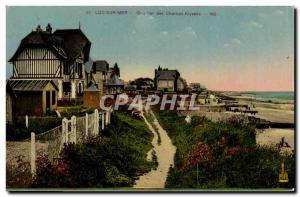 Old Postcard Luc Sur Mer Quartier des Champs Elysees