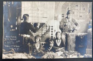 Mint USA RPPC Real Picture Postcard Native American Navajo Indian Family