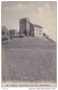 Habsburg Castle, Stammschloss Des Osterr, Kaiserhauses, Habsburg, Switzerland...