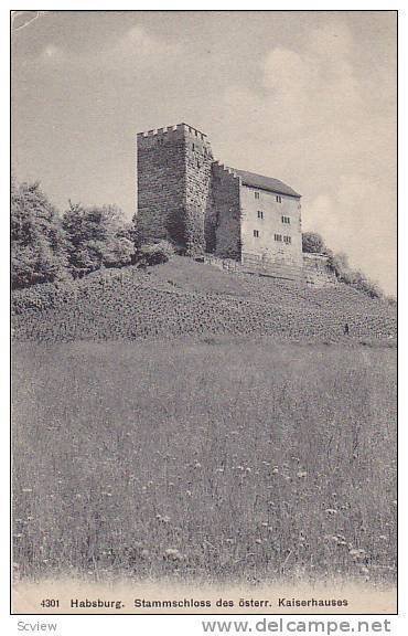 Habsburg Castle, Stammschloss Des Osterr, Kaiserhauses, Habsburg, Switzerland...