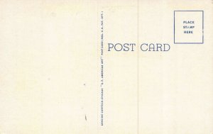 Linen Postcard U.S. Post Office in Andalusia, Alabama