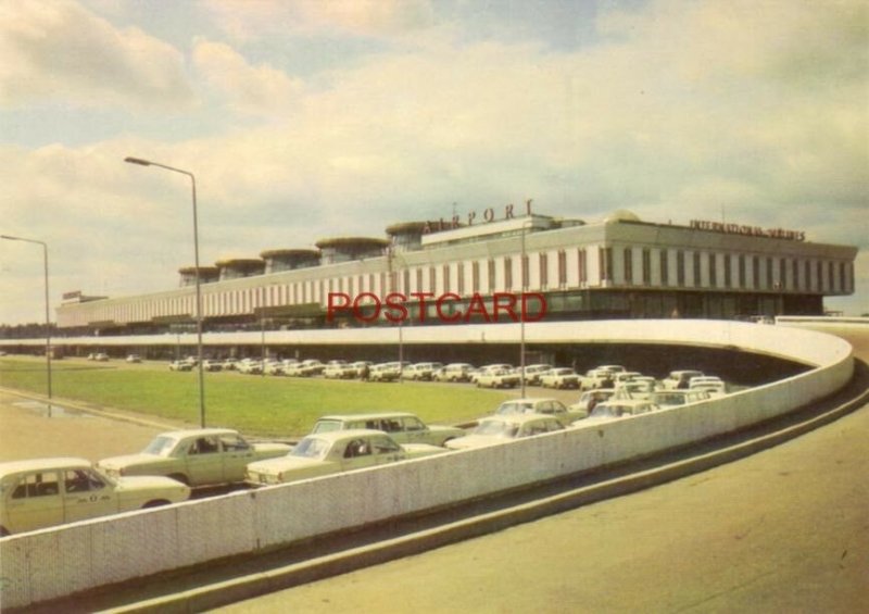 Continental-size LENINGRAD - THE PULKOVO AIRPORT, 1973 printed in USSR