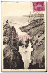 Old Postcard Quiberon Le Trou du Souffieur