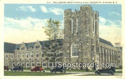 The Library, Duke University in Durham, North Carolina