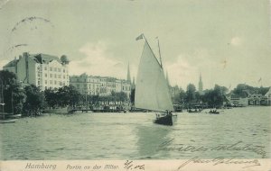 Germany navigation themed postcard Hamburg sailing vessel