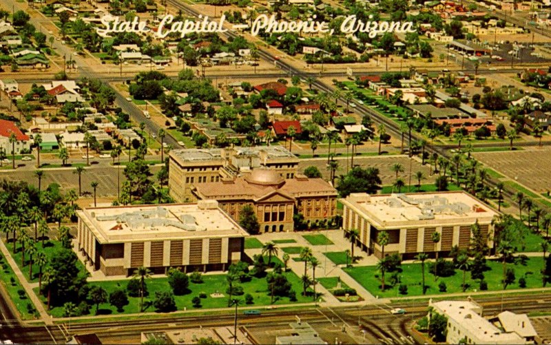 Arizona Phoenix State Capitol Building Aerial View