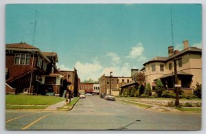 Brazil Indiana Street Scene Showing American Legion And Elks Lodge Postcard A41