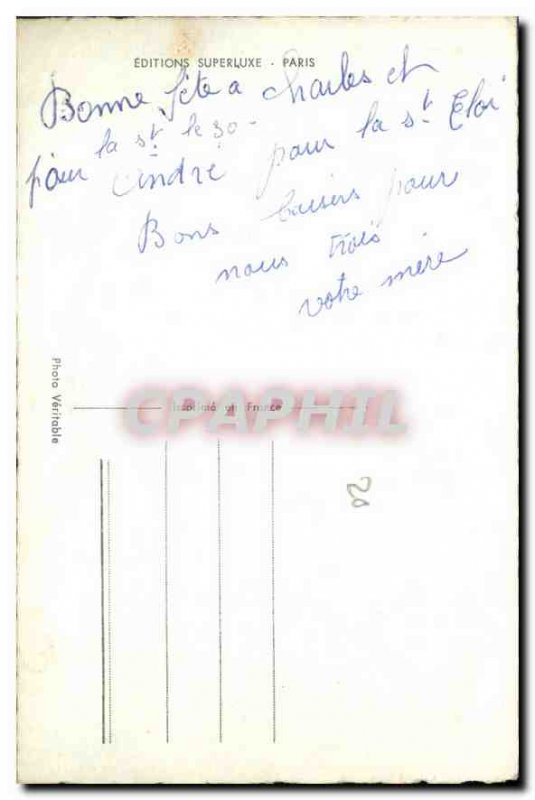 Old Postcard Vive St Eloi Man Flowers