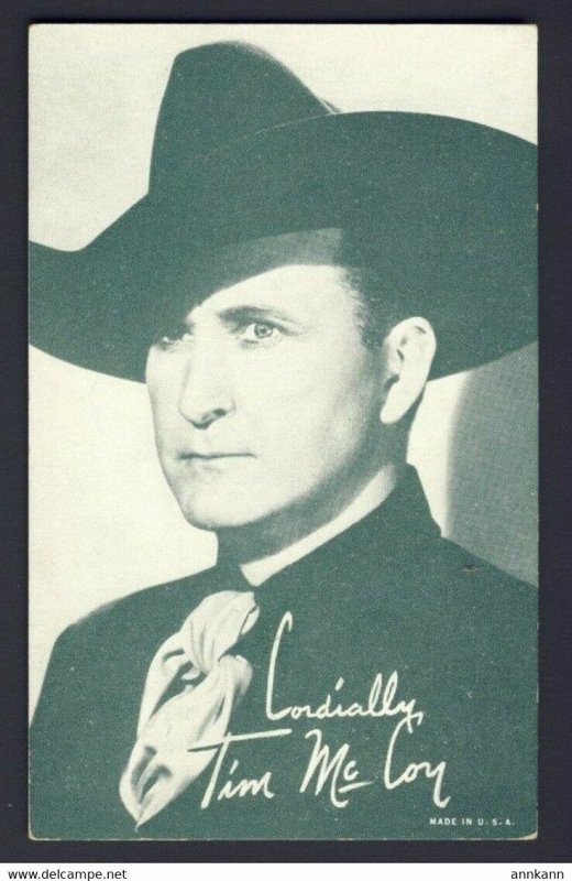 Cowboy Actor TIM Mc COY Vintage Arcade Exhibit Mutoscope card