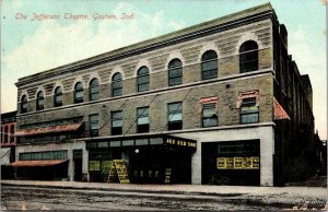 Postcard The Jefferson Theatre in Goshen, Indiana~4412