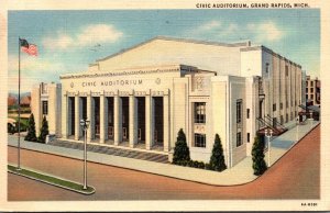 Michigan Grand Rapids Civic Auditorium 1938 Curteich