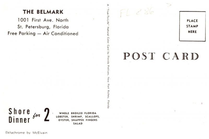 Florida St.Petersburg , The Belmark , Shore Dinner for 2