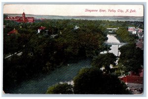 1910 Sheyenne River Groves Building Valley City North Dakota ND Antique Postcard