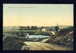 Block Island, Rhode Island/RI Postcard, View At The Center