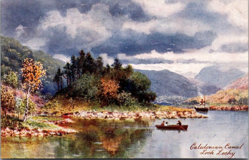 Caledonian Canal, Loch Lochy Tucks 7687 Bonnie Scotland Postcard A36