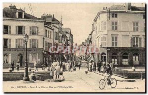 Troyes Old Postcard Bridge Street and cites the & # City 39hotel