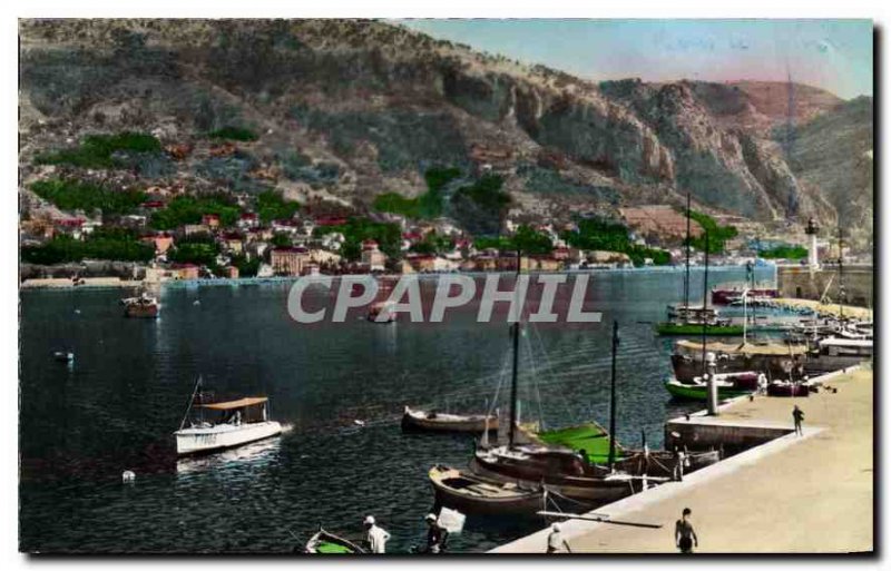 Modern Postcard Menton Garavan Yacht Harbor View