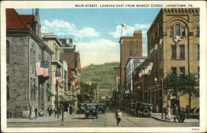 Johnstown PA Main St. East From Market c1920 Postcard