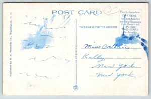 Large Letter Greetings From Washington DC   Postcard