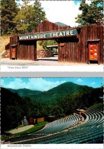 2~4X6 Postcards Cherokee NC North Carolina MOUNTAINSIDE THEATRE Entrance~Seating