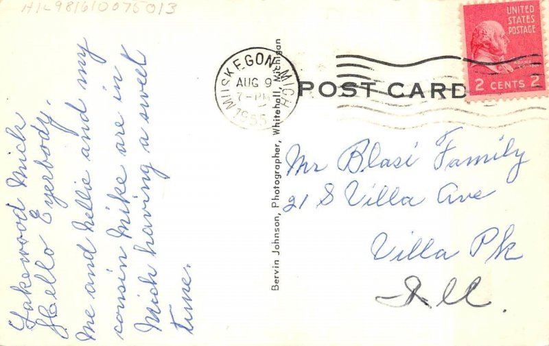 RPPC, Montague, MI Michigan  HOOKER ELECTROCHEMICAL CO~White Lake  1955 Postcard 