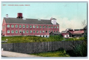 Salem Oregon OR Postcard Woolen Mills Building c1910's Unposted Antique