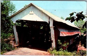 Postcard BRIDGE SCENE Zanesville Ohio OH AK1587