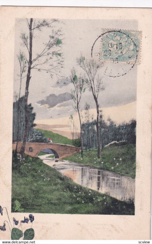 France , 1906 ; Country scene