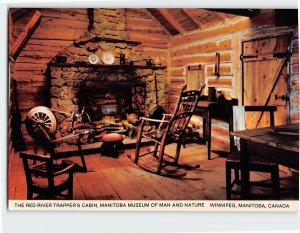 Postcard The Red River Trapper's Cabin Winnipeg Manitoba Canada