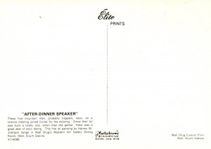 After Dinner Speaker,Harvey Johnson Western Painting