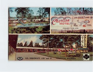 Postcard Charlton Motel Folkston Georgia USA