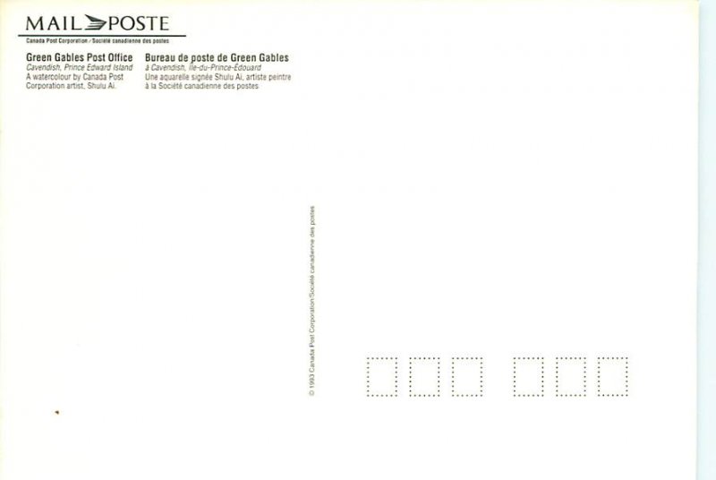 Buy Postcard Green Gable Post Office Canada